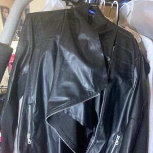 brand new  Shein black vegan leather jacket